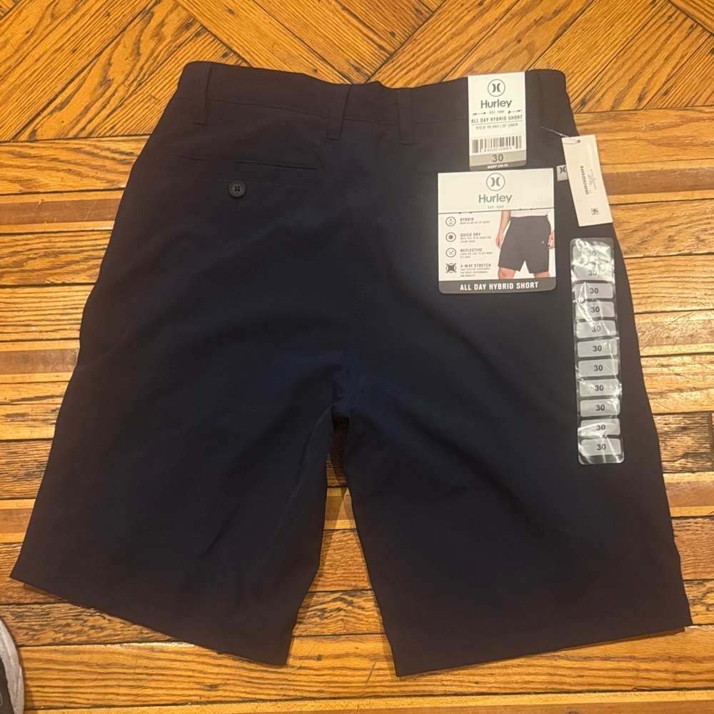 Hurley Men's Dark Blue Hybrid Shorts